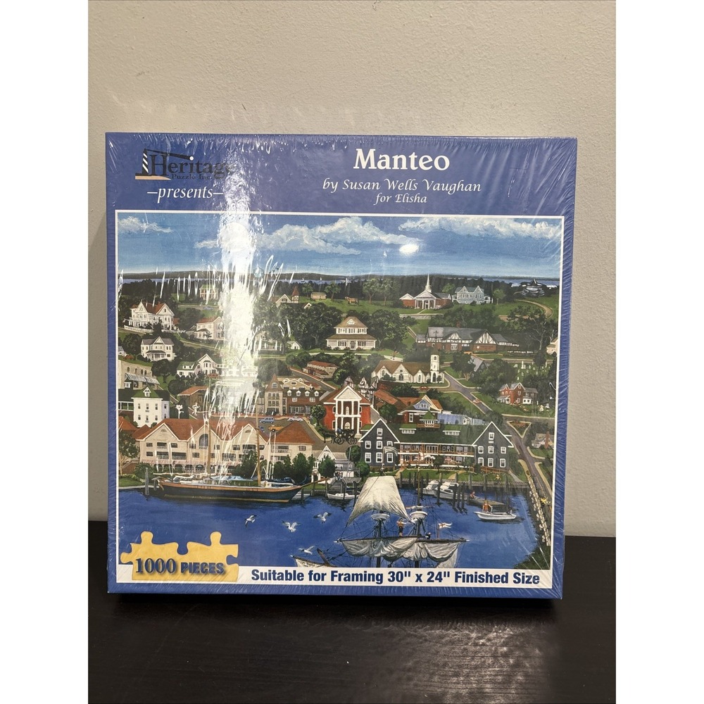 Heritage Puzzles 1000 Piece Jigsaw Puzzle Manteo Rare New Sealed